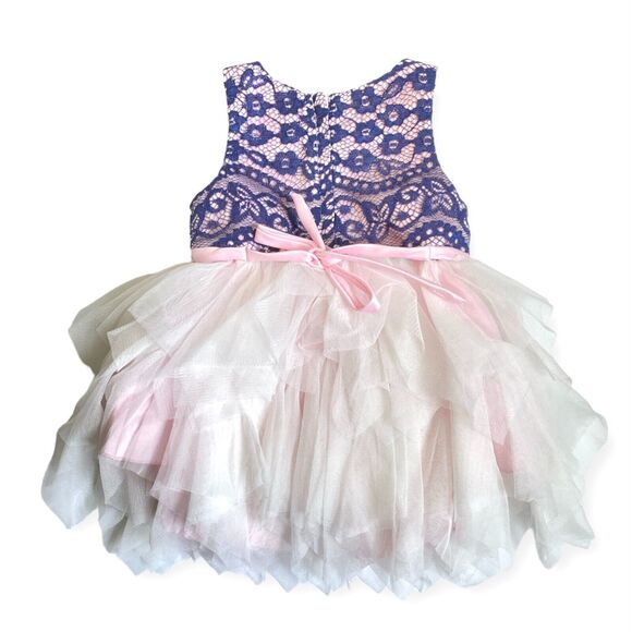 Baby Girl Dress w/ Tutu 12 Months 2 Pieces 1st Birthday Photos AMERICAN PRINCESS - Picture 2 of 7
